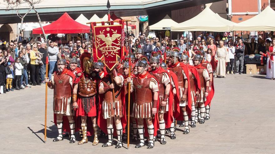 Imagen del encuentro de guardias romanas y &#039;armats&#039; de Vila-real del 2020, unos días antes de decretarse la pandemia.