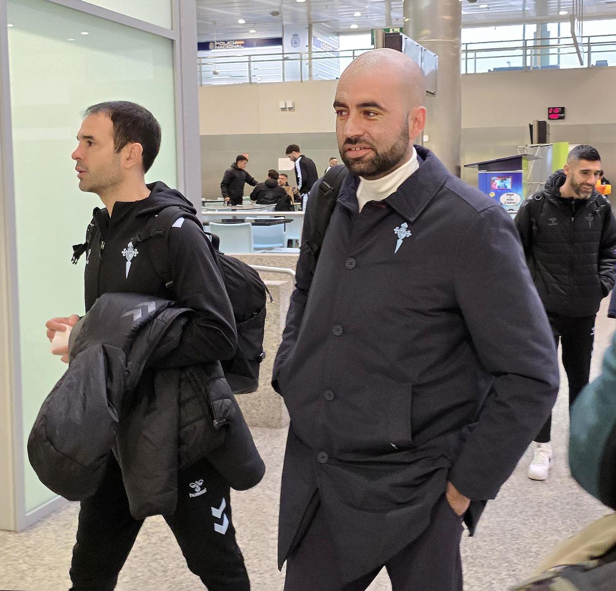 La expedición del Celta pone rumbo a Belgrado desde el aeropuerto de Vigo La expedición del Celta pone rumbo a Belgrado desde el aeropuerto de Vigo