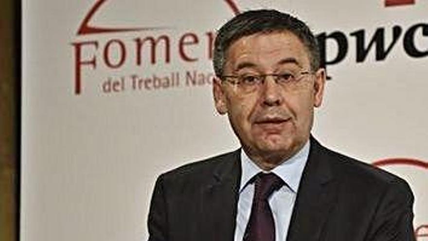 El president del Barça, Josep Maria Bartomeu, en un acte recent