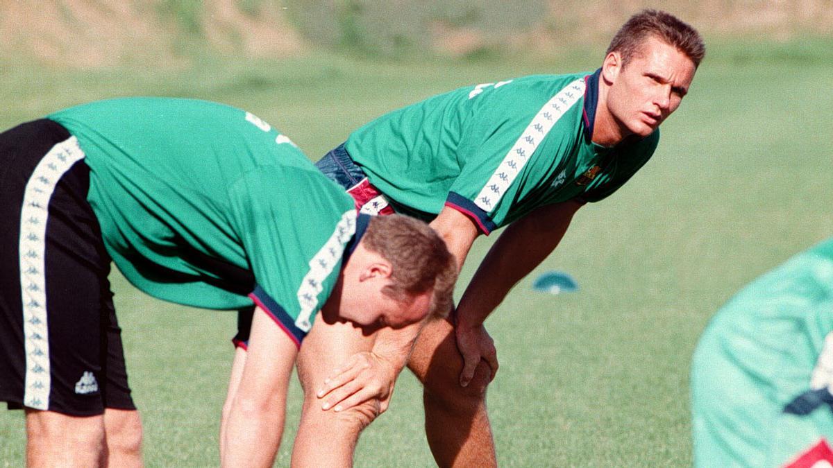 Iñaki Urdangarín en su etapa de jugador del equipo de balonmano del Barça.