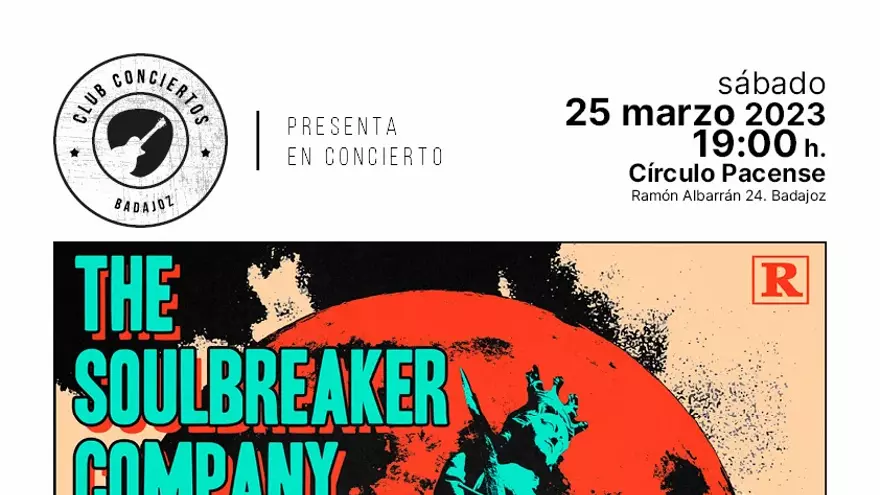 La banda ‘The Soulbreaker Company’ actúa esta noche en Badajoz