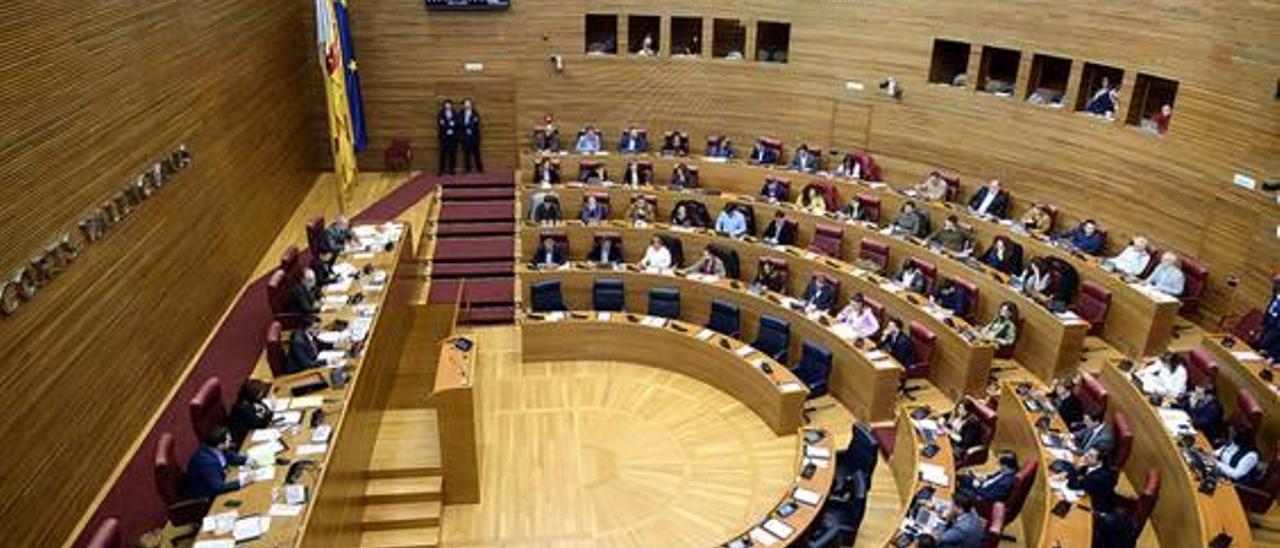 Imagen del pleno de las Corts Valencianes durante la sesión celebrada esta semana.