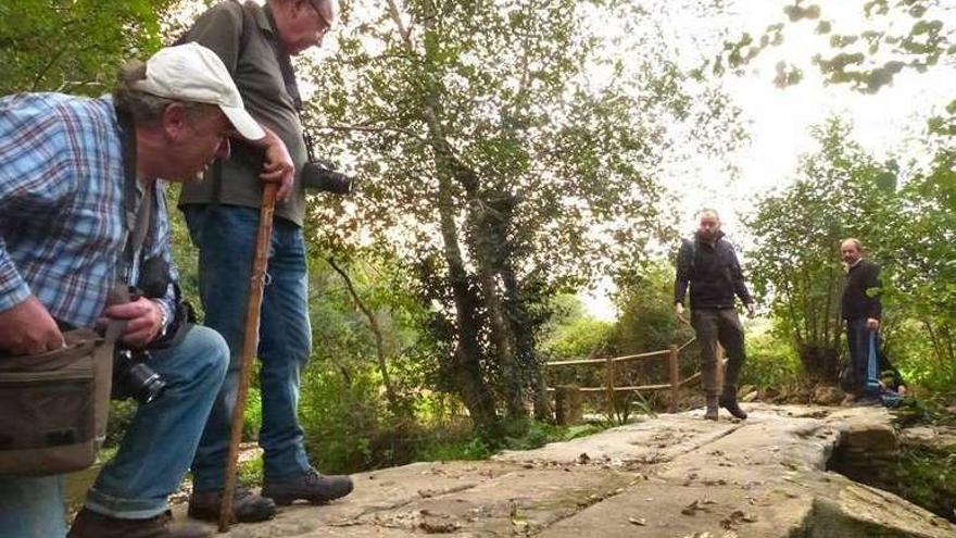 Daniel González Alén y Ángel Utrera (izda.), en la Ponte dos Cabalos.