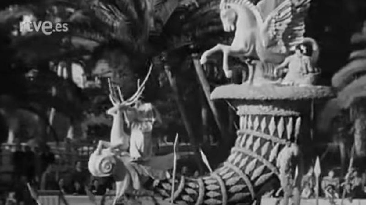 Carroza de un desfile de 1952