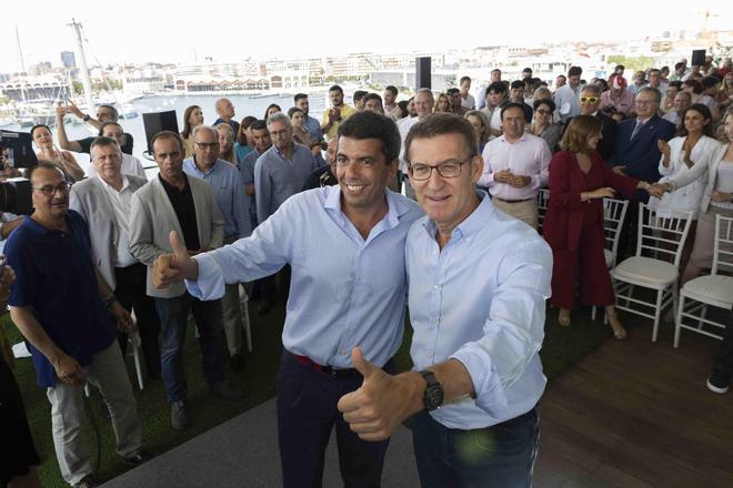 Nuñez Feijóo en un acto sobre sanidad