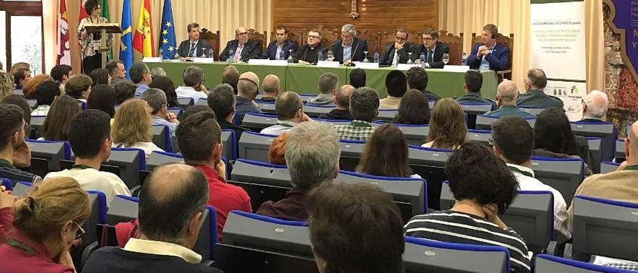 Inauguración del XX Congreso Europarc-España en Covadonga, el pasado día 23.