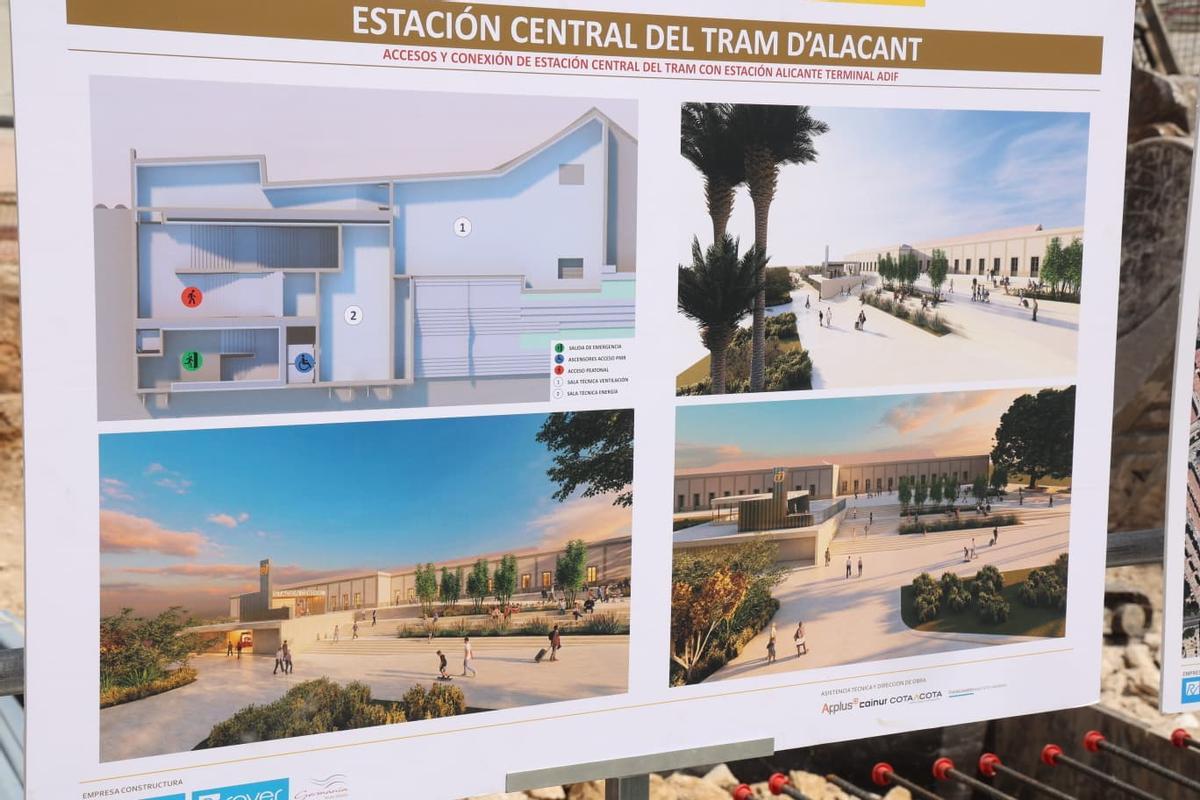 Imágenes de la recreación de la futura Estación Central de Alicante.