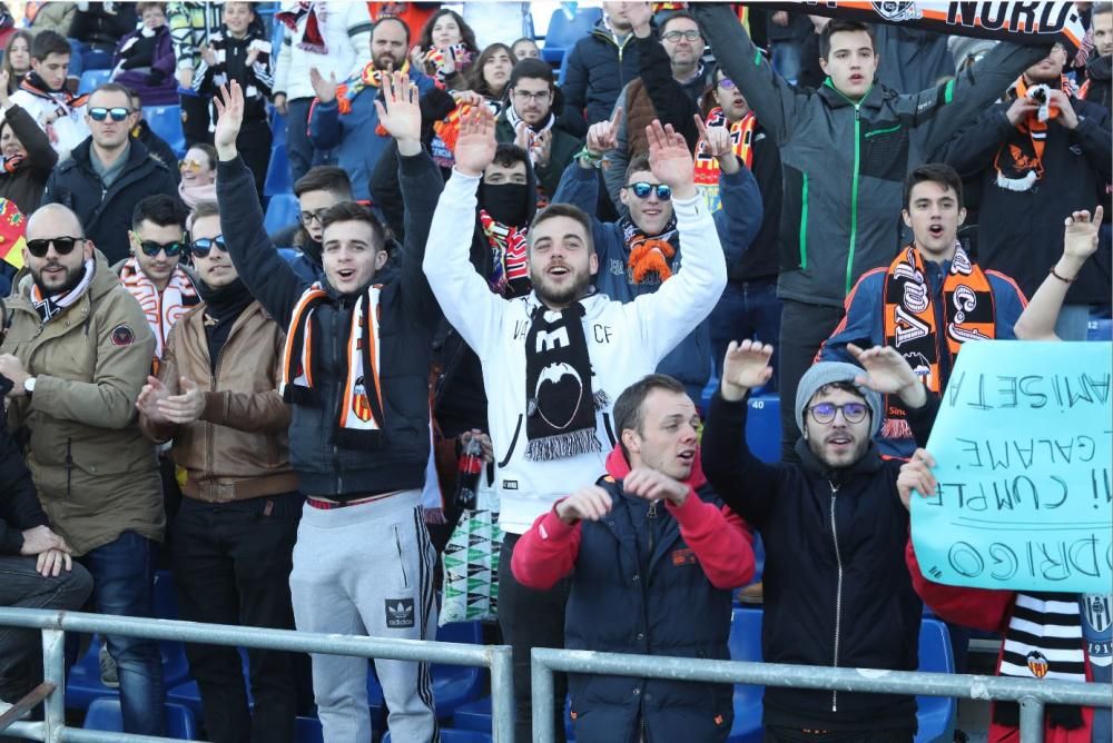 Aficionados del Valencia en Getafe