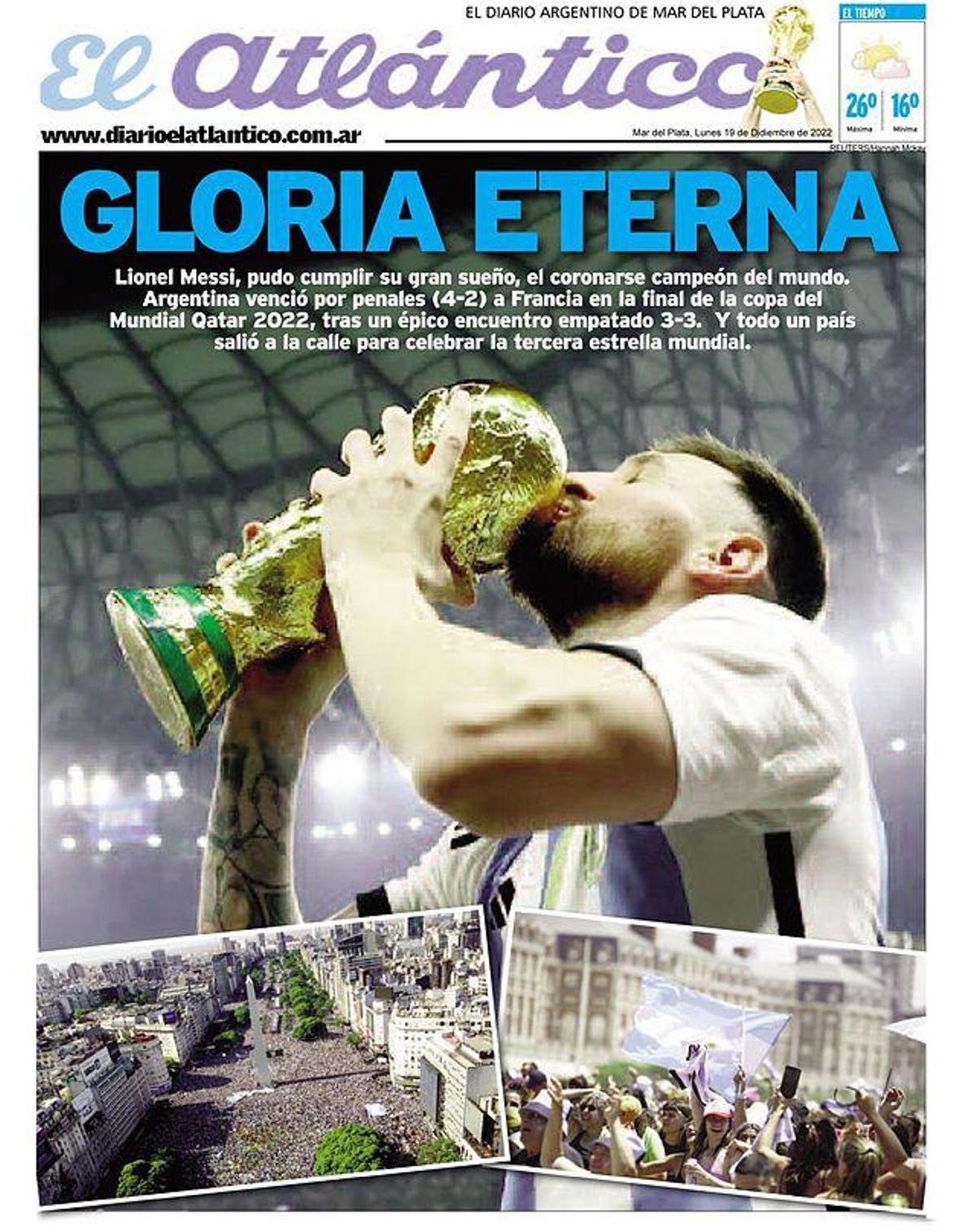 Para enmarcar: las portadas de todo el mundo se rinden a Messi