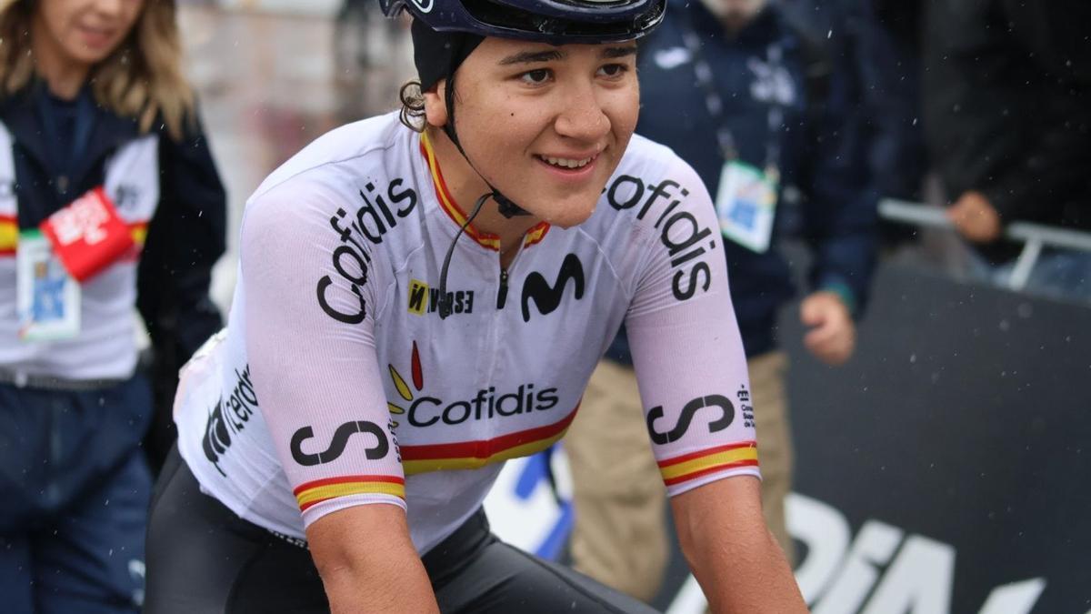 Paula Ostiz tras ganar la medalla de plata