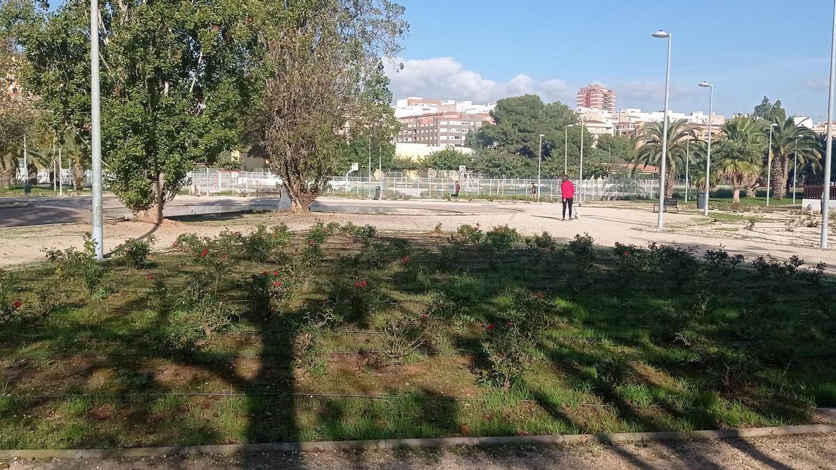 Imagen del parque de las Rosas, en el PAU Sensal de Castelló.