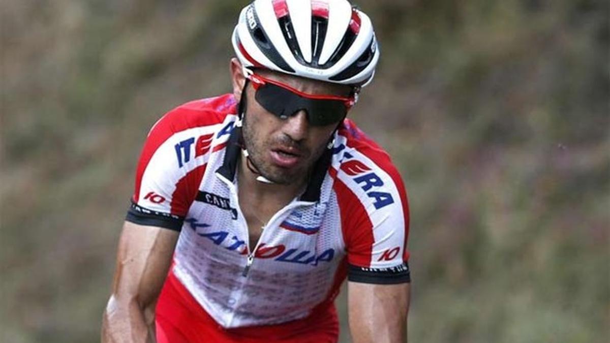 Purito Rodríguez, en los últimos metros de la vigésima etapa de la Vuelta Ciclista a España 2014