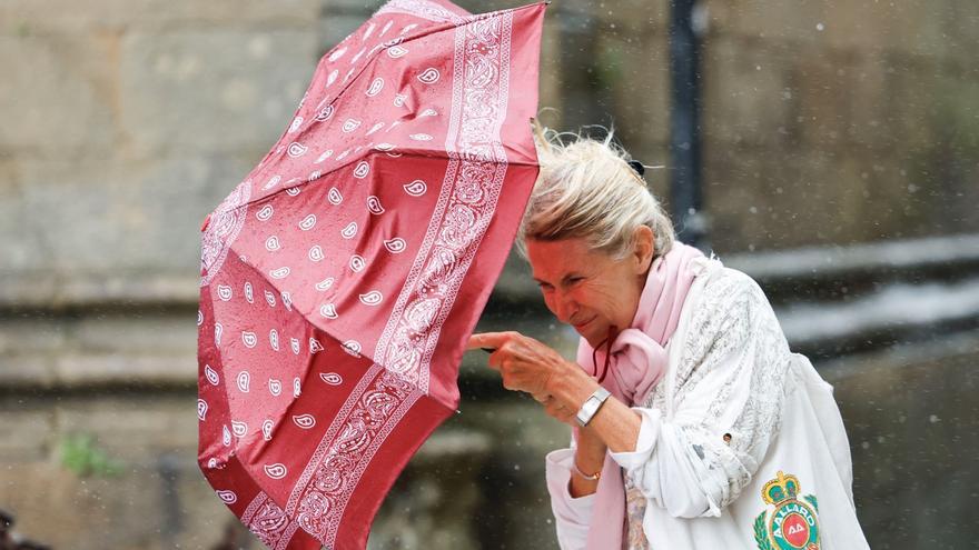 La nueva borrasca Aline trae a Galicia lluvia y vientos fuertes en las próximas horas
