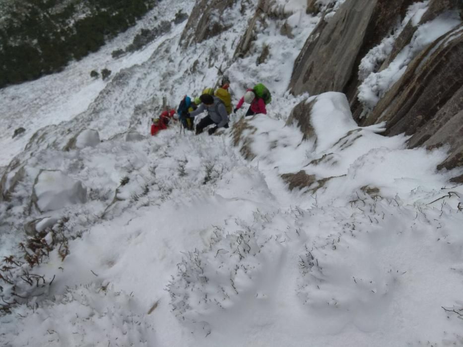 La nieve cubre las montañas de la Serra de Tramuntana