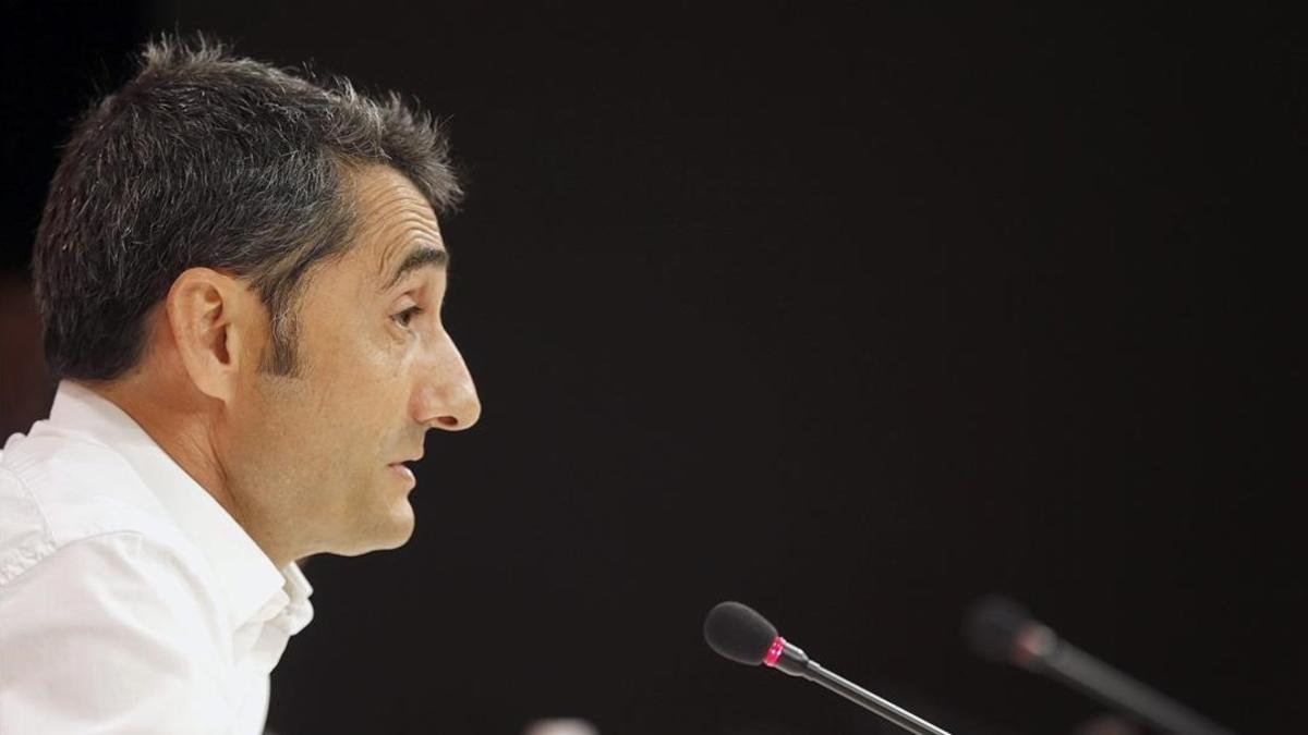 Valverde, en su despedida como entrenador del Athletic.