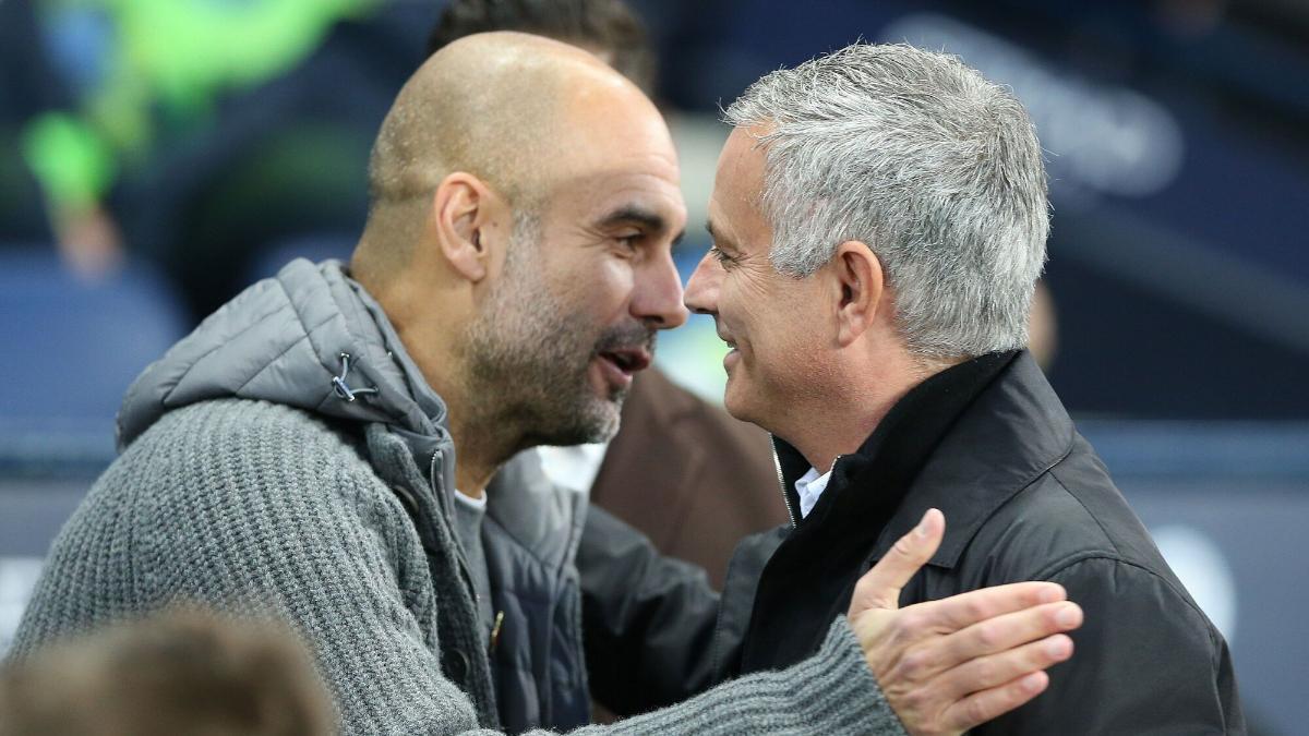 Guardiola y Mourinho, en 2018
