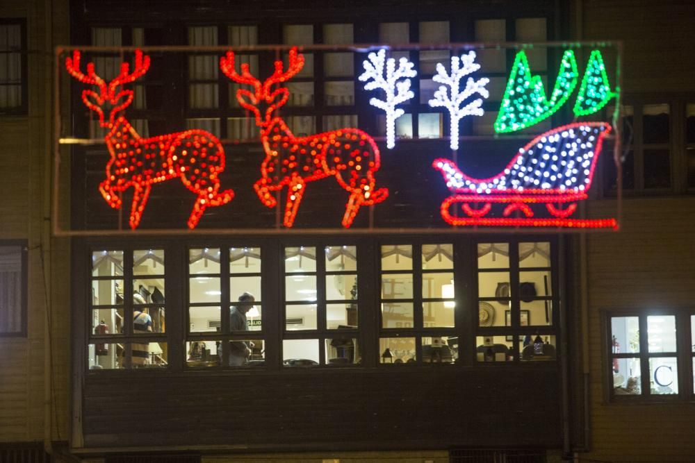 Luces navideñas en Oviedo