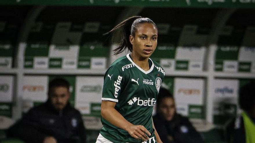 La brasileña Thaís Ferreira durante un partido con el Palmeiras. | | E.D.