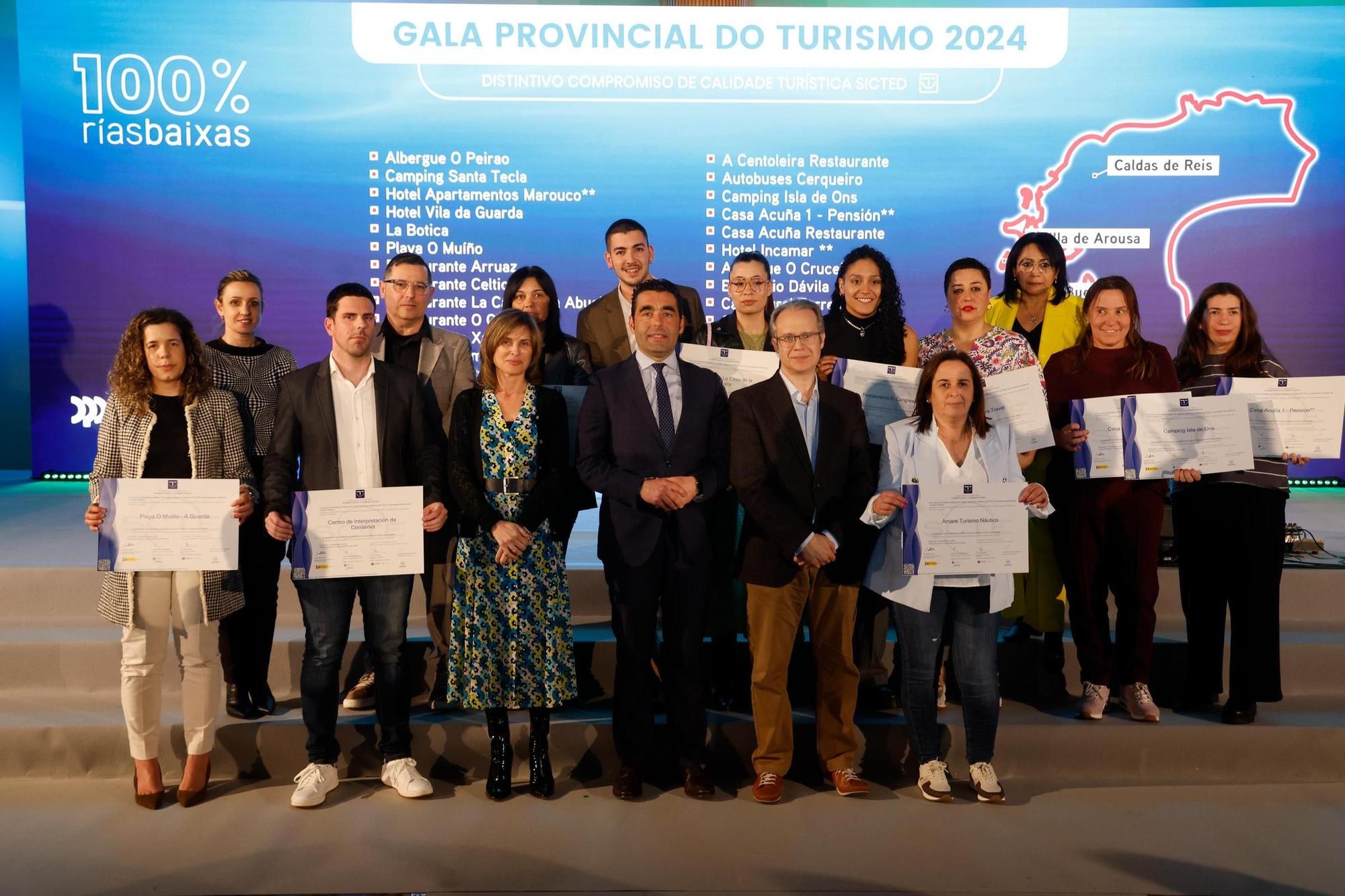 La Gala Provincial do Turismo distinguó a 200 entidades que alcanzan los indicadores de calidad