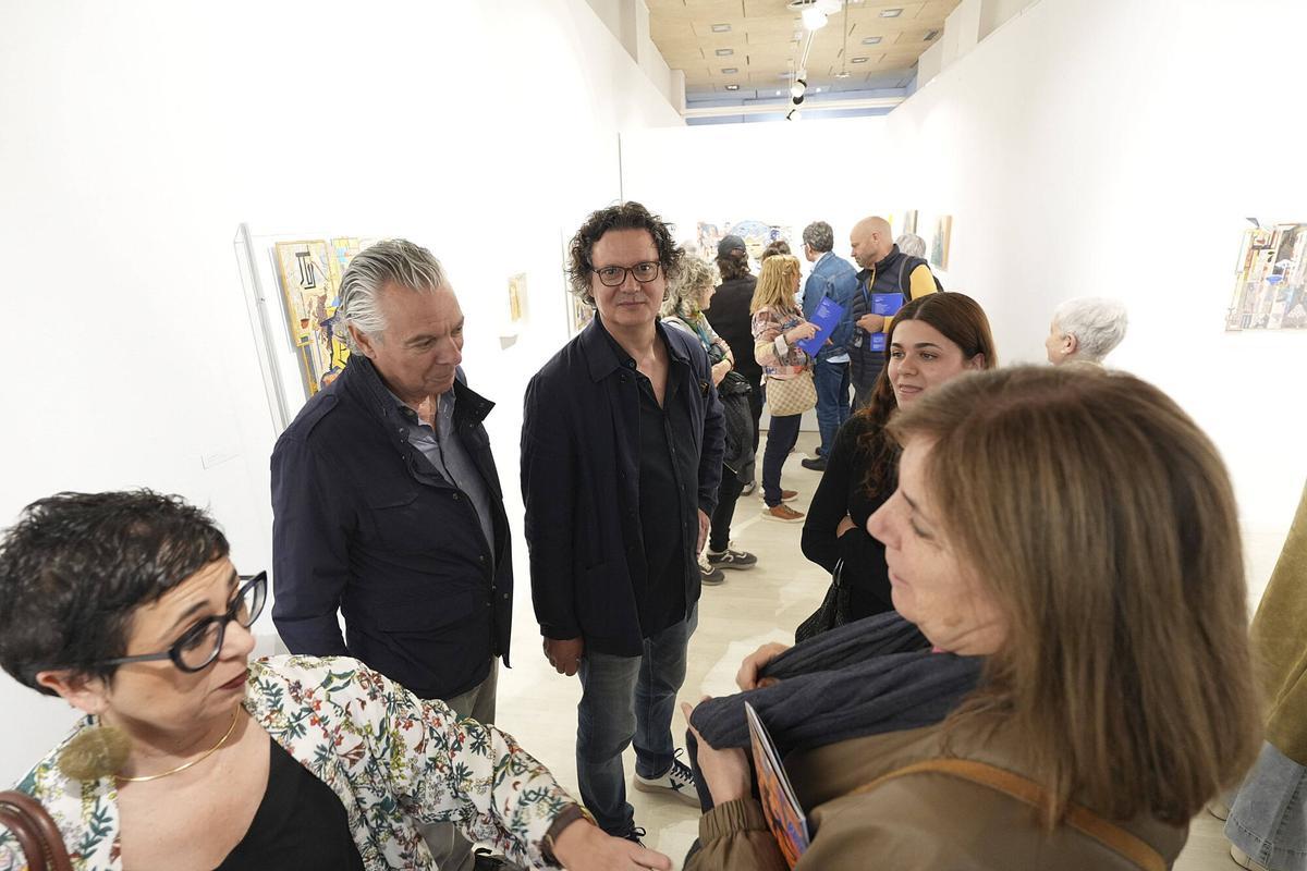 Les imatges de la presentació de l'exposició ed Manel Bayo i Evdokim Perevalsky, a la Fundació Valvi