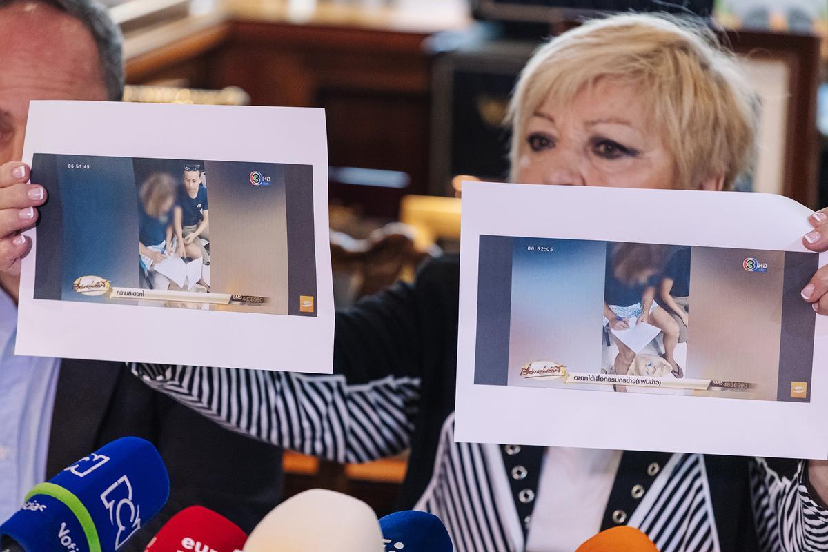 Rueda de prensa de Marcos García Montes y Carmen Balfagón, abogados de Daniel Sancho, en Madrid