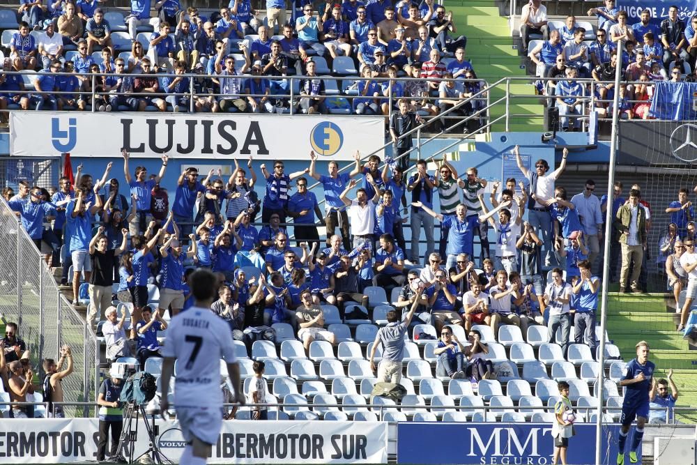 El partido entre el Getafe y el Real Oviedo, en imágenes