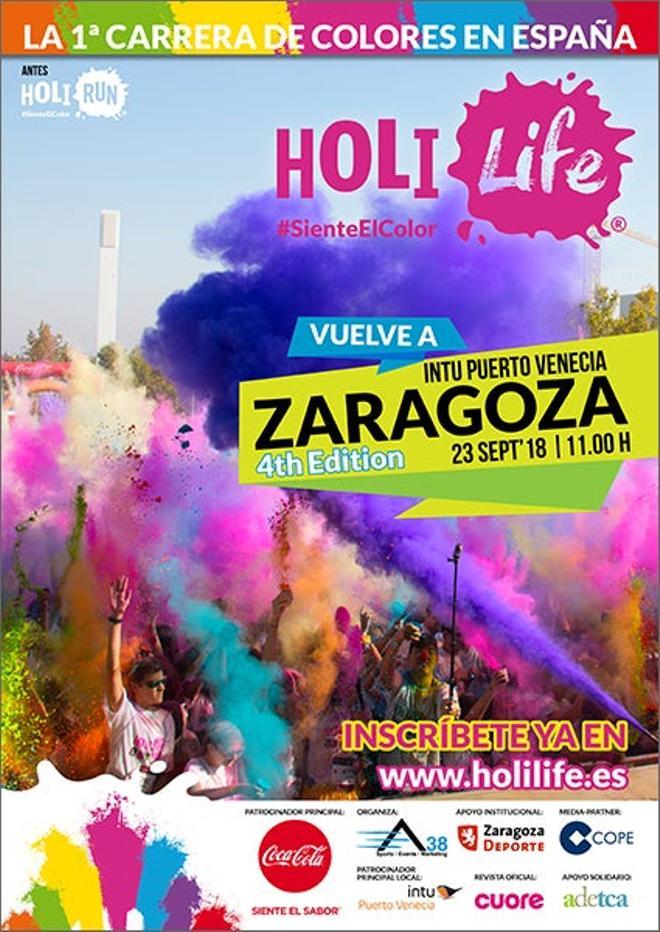 Cartel Holi Life Zaragoza