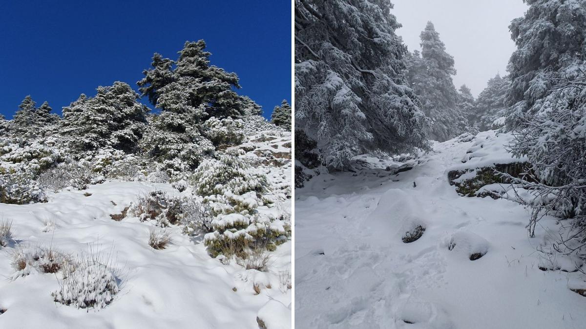 La nieve cubre los puntos más altos de la provincia.