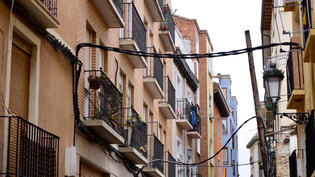 Una calle de El Gancho en Zaragoza en una imagen de archivo