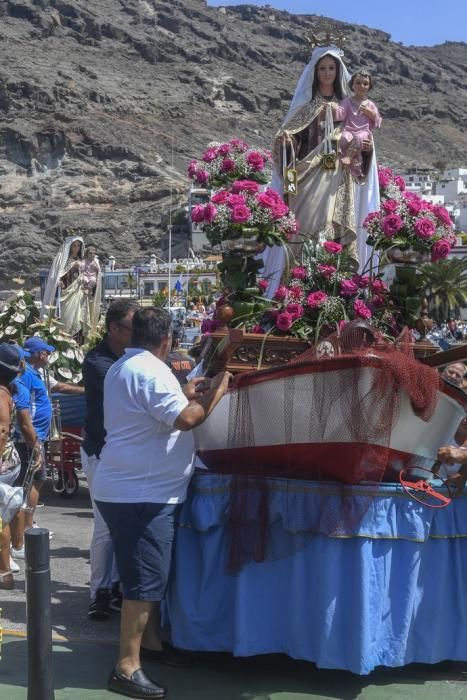 21-07-19 GRAN CANARIA. PUERTO DE ARGUINEGUIN-PUERTO DE MOGAN. MOGAN. Procesión marítima de la Virgen delCarmen desde el Puerto de en Arguineguín hasta el Puerto de Mogán.Fotos: Juan Castro  | 21/07/2019 | Fotógrafo: Juan Carlos Castro