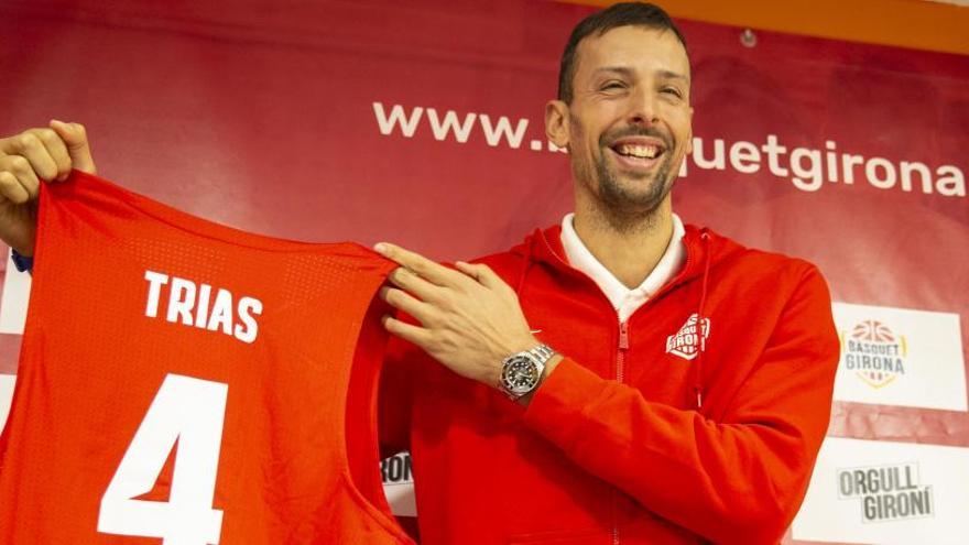 Jordi Trias el dia que el van presentar amb el Bàsquet Girona l&#039;any passat