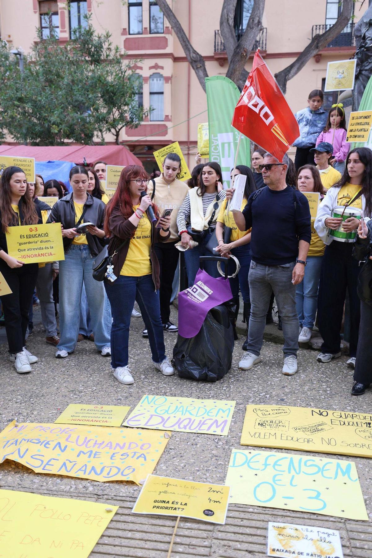 Protesta de las educadoras de Infantil de 0 a 3 años en Ibiza