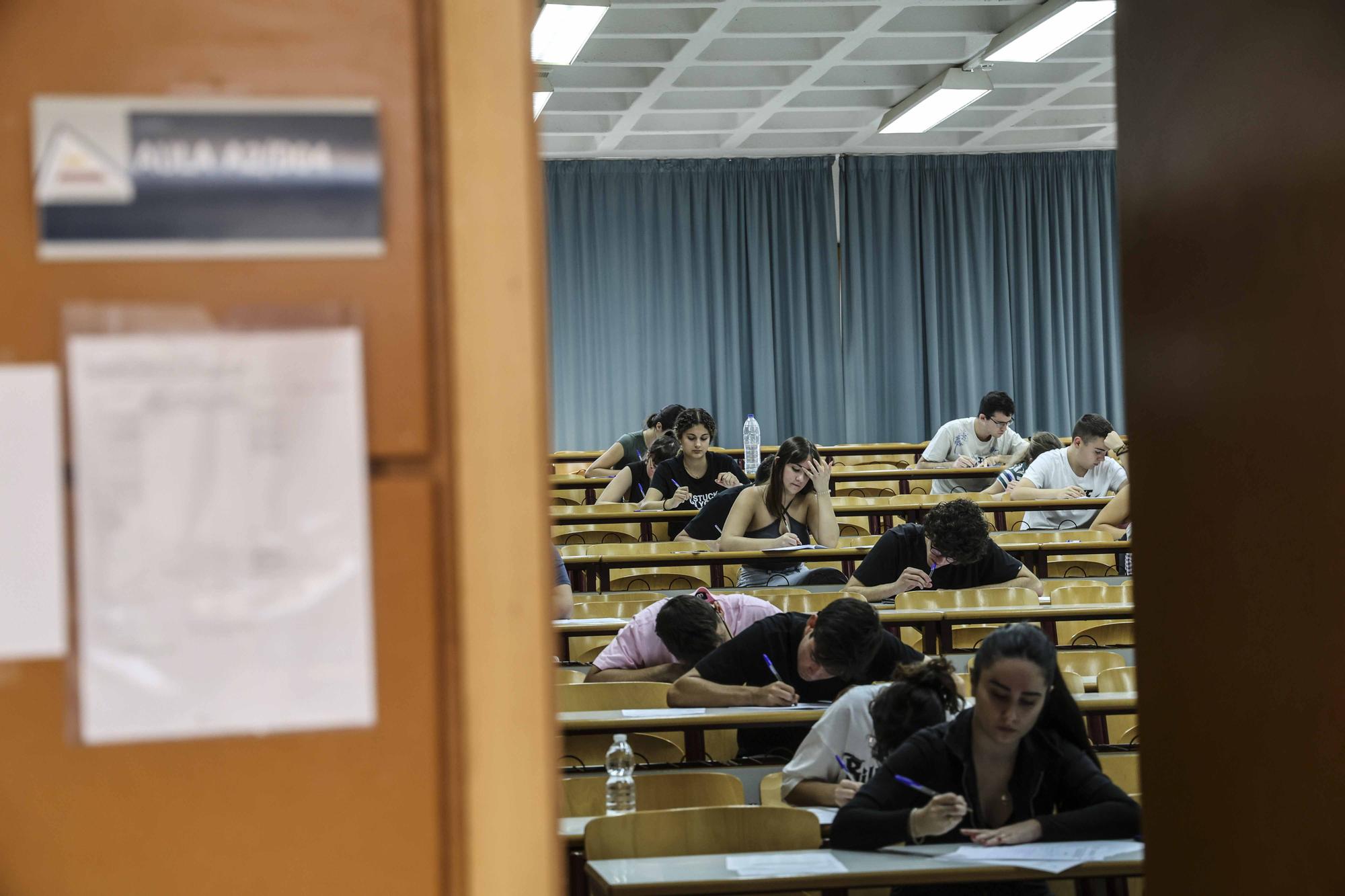 Primer día de la Selectividad 2023 en la Universidad de Alicante