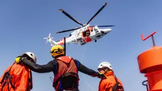 Evacuado en el helicóptero Helimer un pasajero de 51 años de un ferri de cruceros que navegaba en aguas de Xàbia