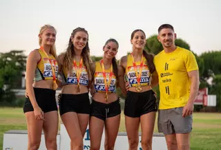 Hito histórico para el CA Safor Teika con  el oro de las relevistas 4x100 en un nacional