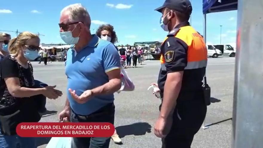 Reapertura del mercadillo de los domingos en Badajoz