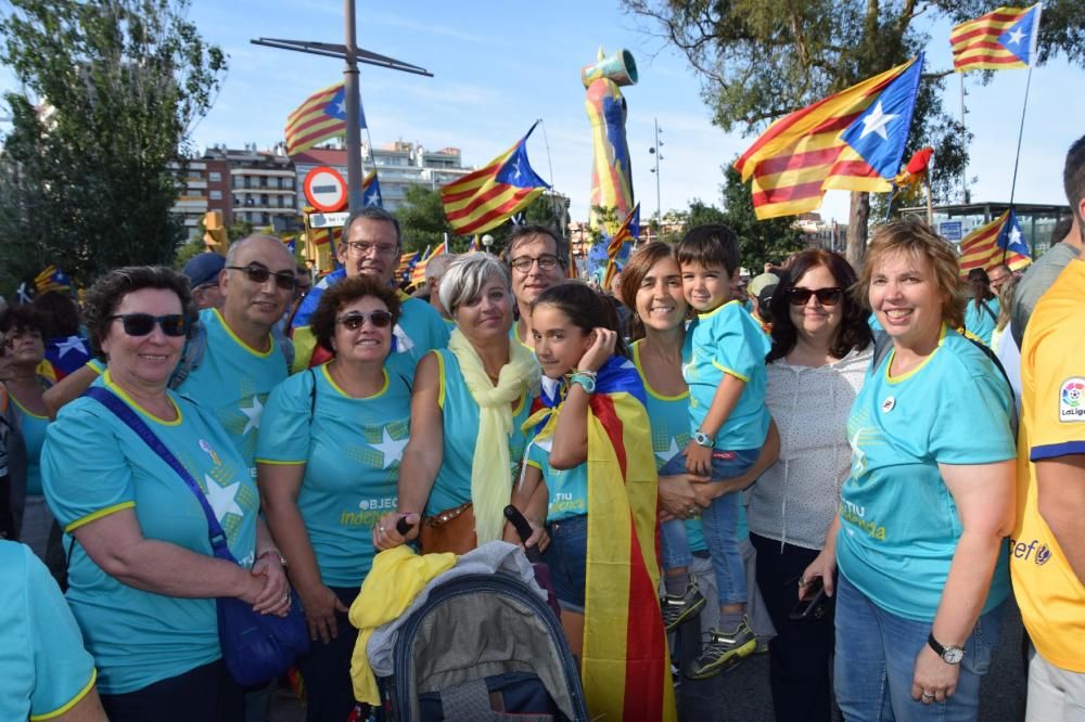 Berguedans a la manifestació de la Diada