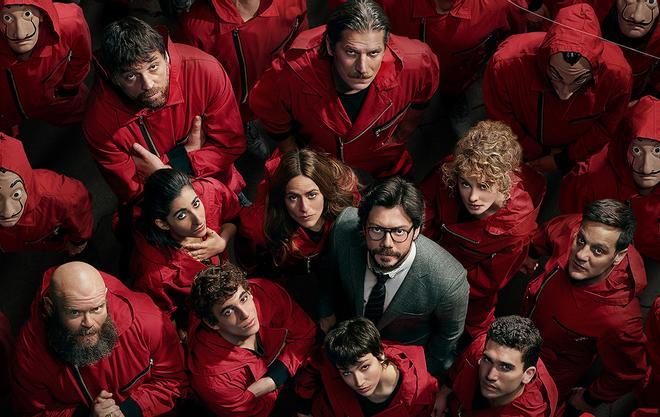 Una imagen del cartel de la serie 'La casa de papel', de Netflix