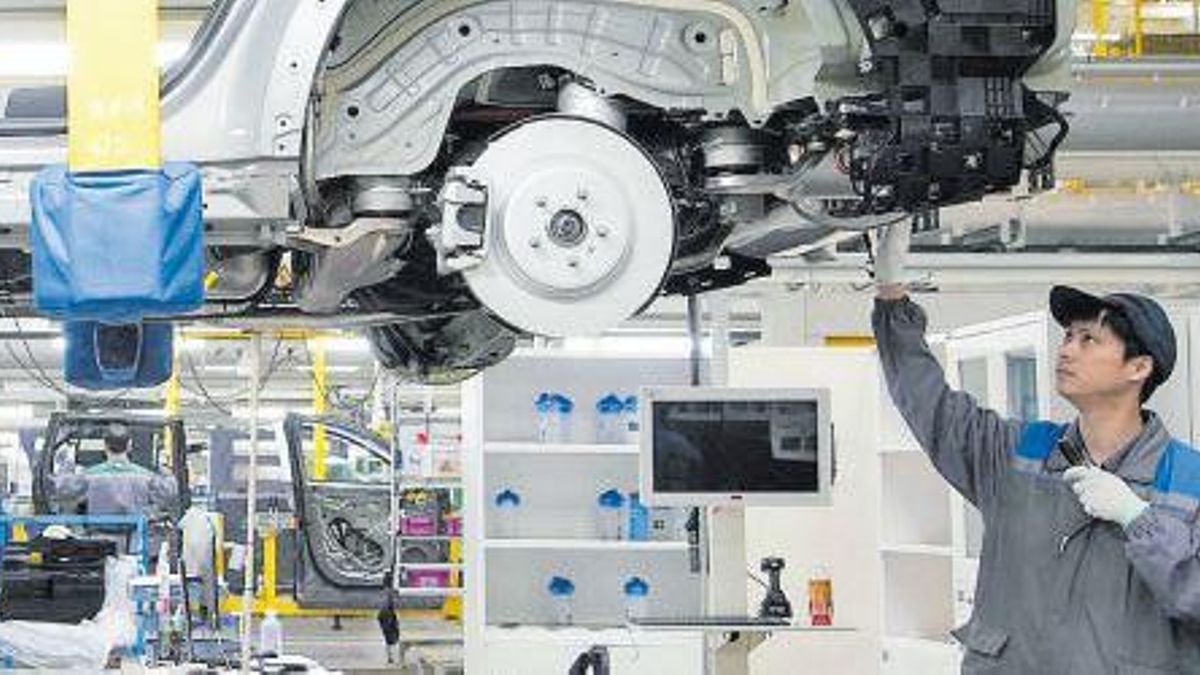 Fábrica de coches eléctricos en China