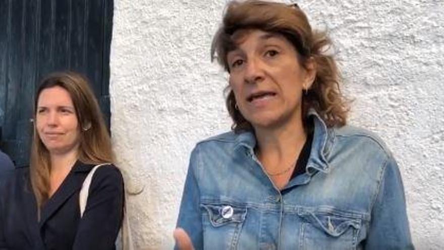 Pia Seriñana dimecres durant l&#039;acte públic