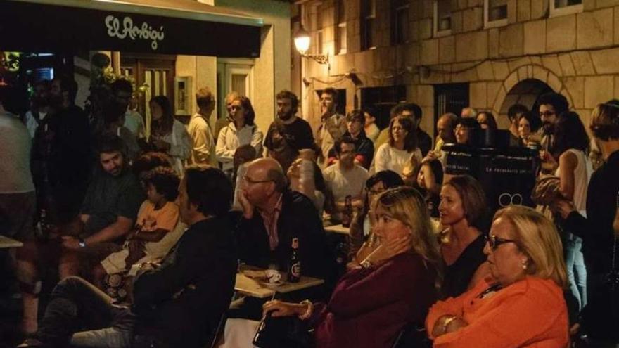 Participantes do festival Visións, nunha actividade da edición do ano pasado na Cidade Vella.