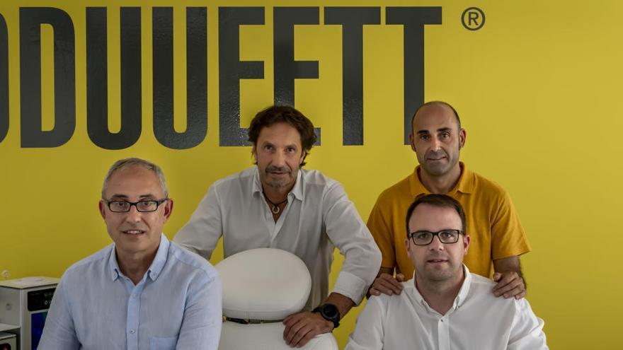 Equip directiu de l&#039;empresa DDUUEETT, amb seu a Navàs