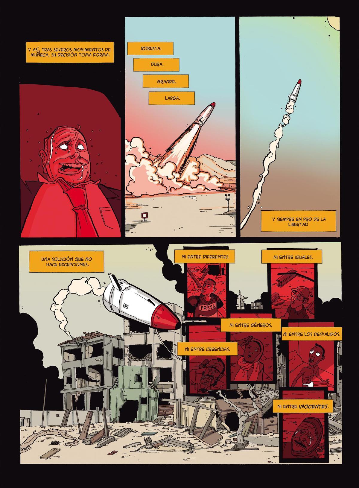 Uno de los cómics de la antología, de D. Buceta.