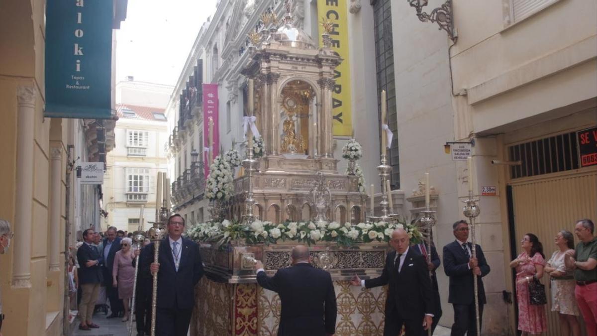 La procesión del Corpus de Málaga de 2022.