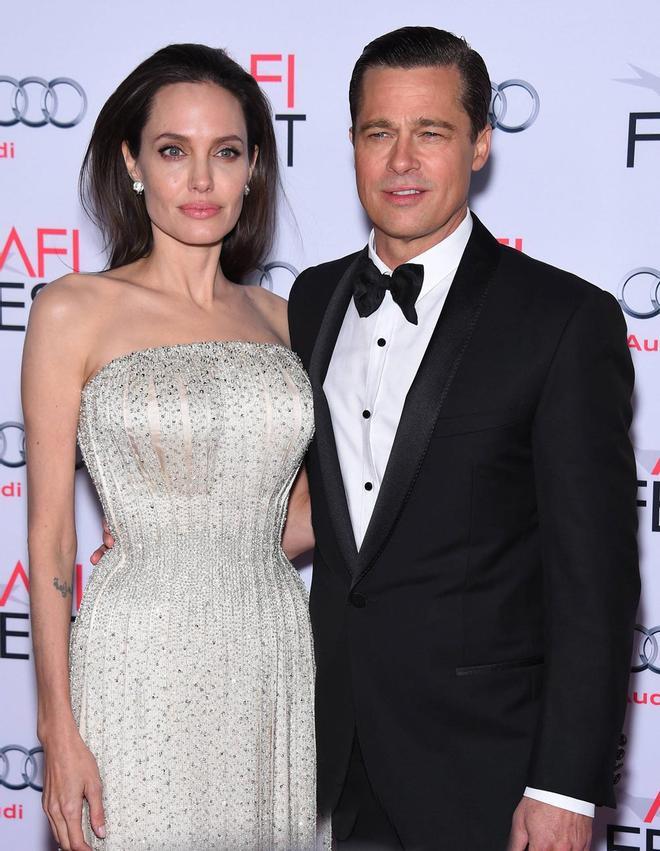 Angelina Jolie y Brad Pitt en un estreno juntos