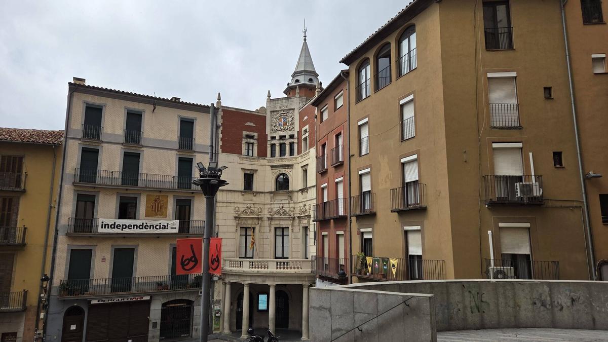 La façana de l'Ajuntament de Berga