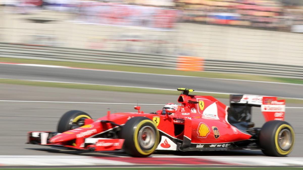 Raikkonen en el Gran Premio de China.