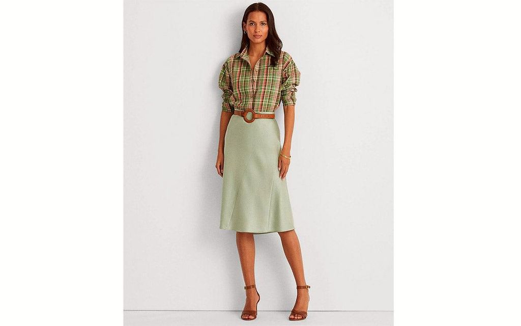 Falda de satén de Ralph Lauren