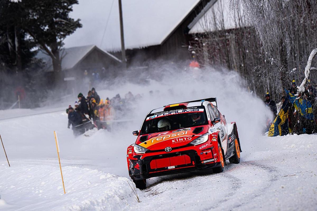 Alejandro Cachón en el Rally de Suecia