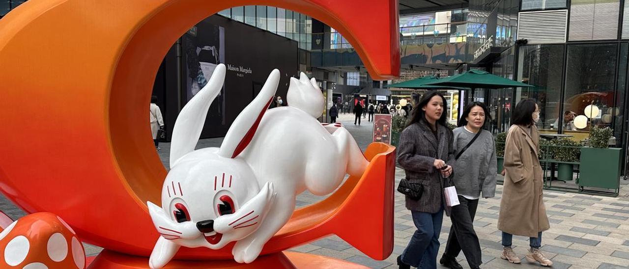 El conejo es el animal este año del calendario lunar chino.
